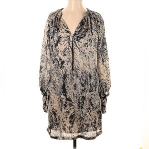 Halston Heritage Silk Shirt Dress Long Sleeve 2